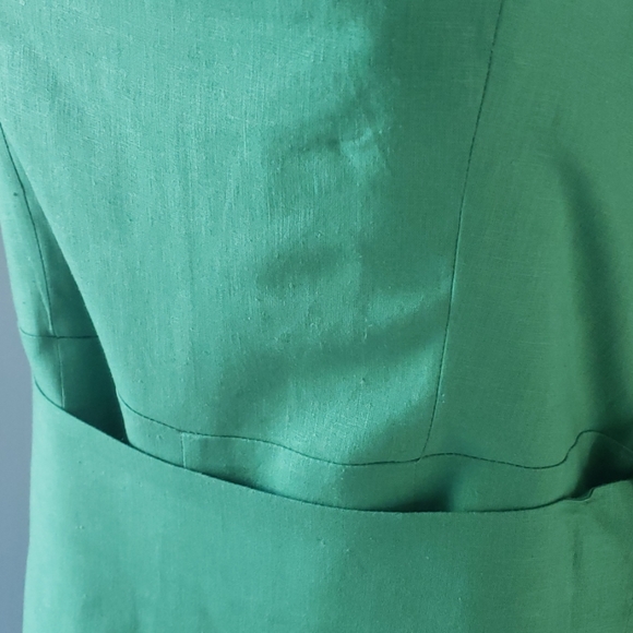 Forever 21 Green Linen Blend Skort Romper - Picture 6 of 8